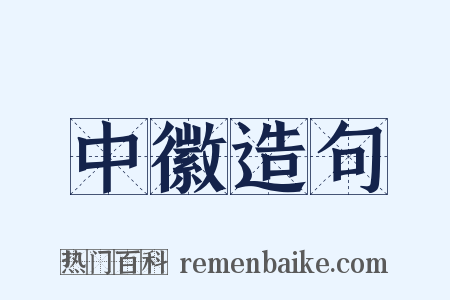 中徽造句是什么意思的图片